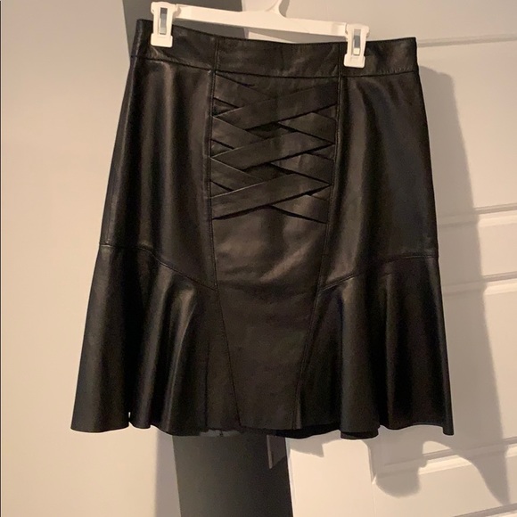 Derek Lam 10 Crosby Mini Leather Skirt - Picture 5 of 5
